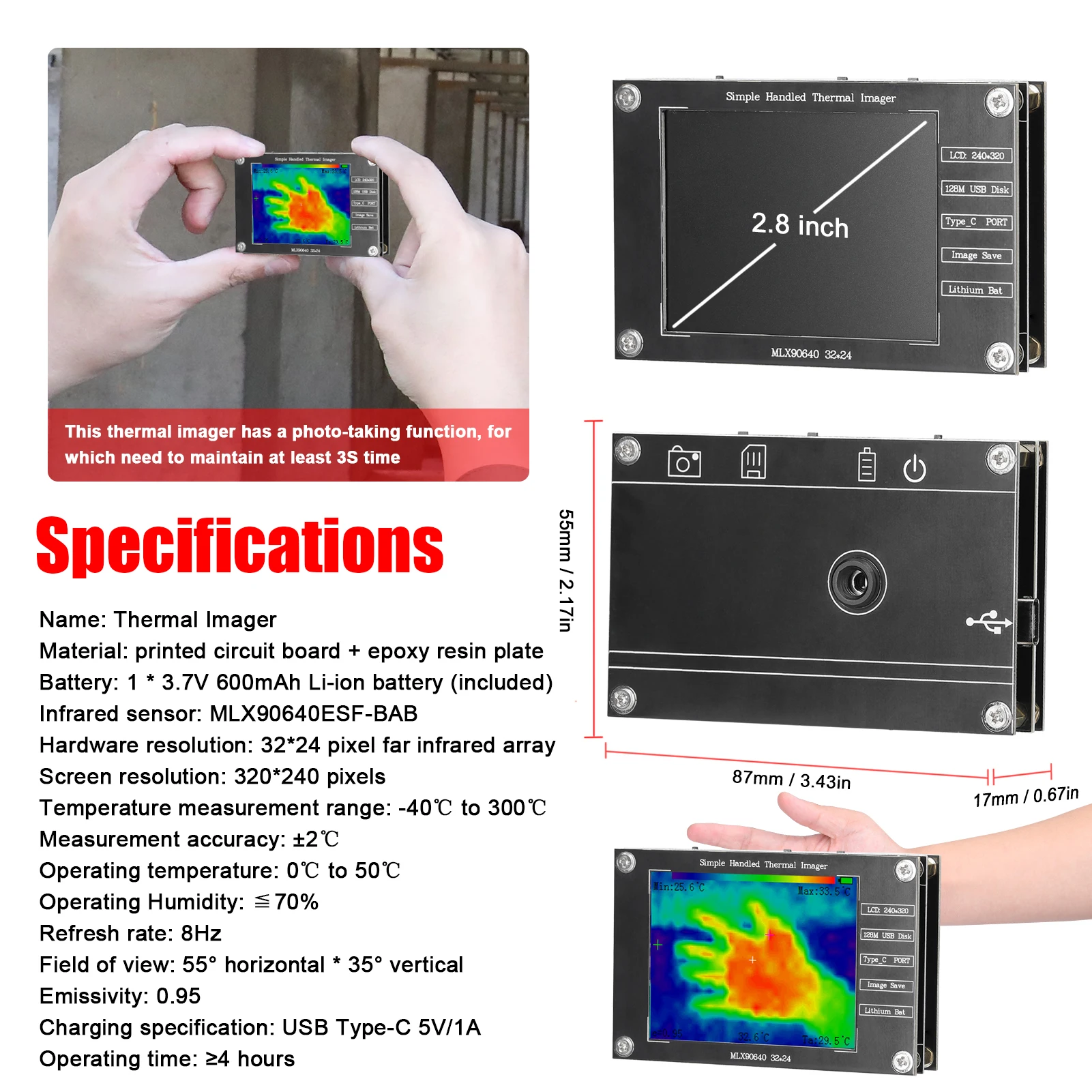 Câmara Termográfica 32*24 -40  - Thermal Imaging Camera Pcb Repair avaliação e preço